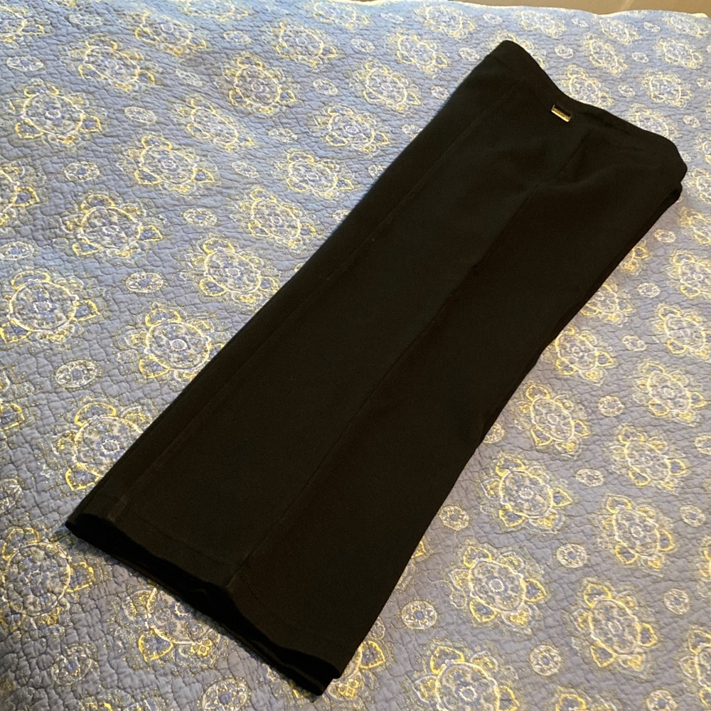 Calvin Klein Woman’s Black Slacks with Gold Accent - Picture 2 of 5